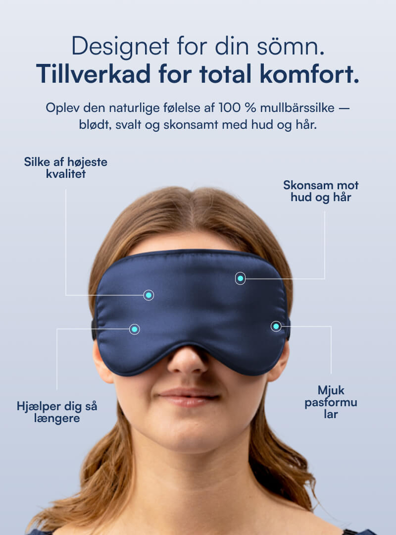 Silke Sovemaske (100% Mulberry Silke)